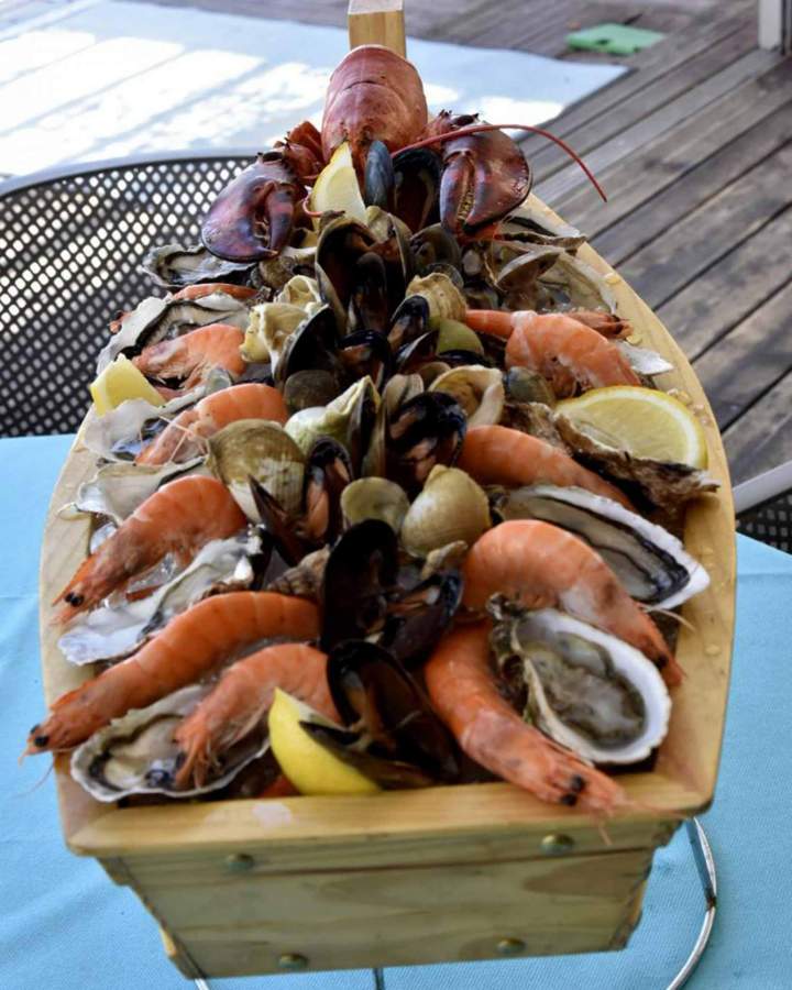 Seafood dishes Collioure